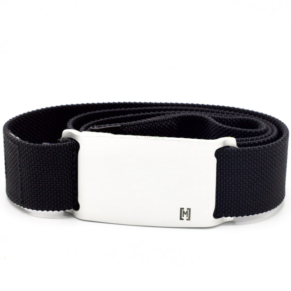MagBelt M2 Pro | Sleek 1.25" Magnetic Belt - Durable Nylon Webbing & Lightweight Aluminum Buckle - Stylish, Adjustable, and Multipurpose Belt for Men, Women & Kids (Black)